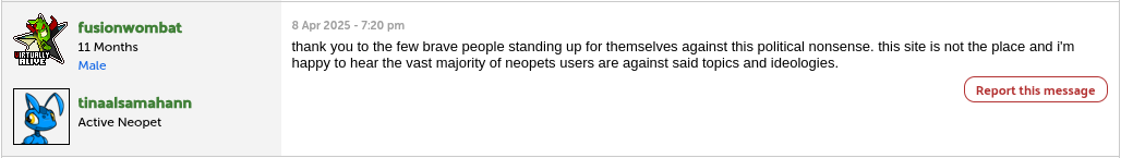 fusionwombat mentioning "ideologies" in reference to trans rights movements